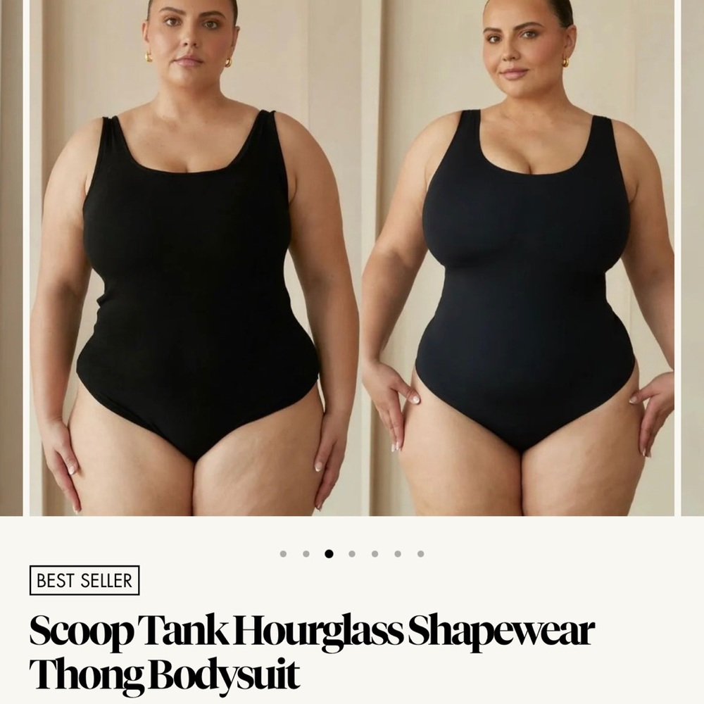 Scoop Tank Hourglass Shapewear Thong Bodysuit